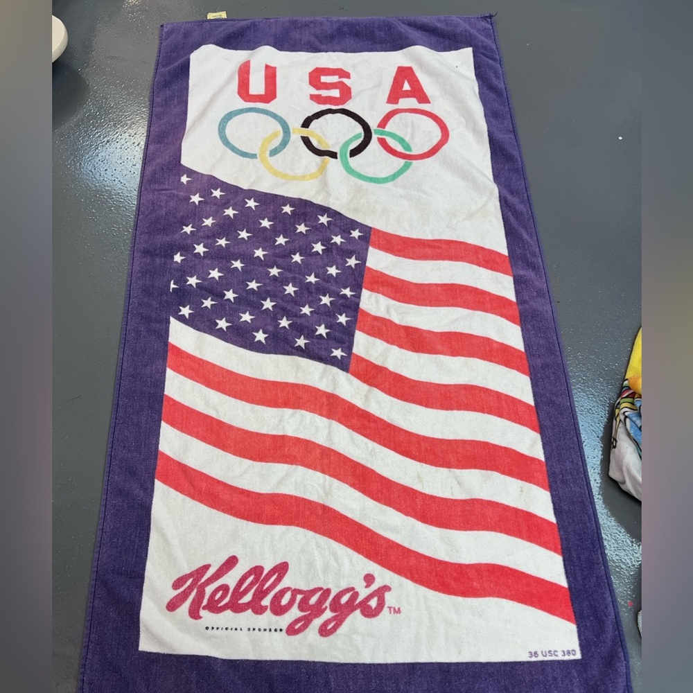 Vintage Olympics Beach Towel